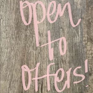 OFFERS WELCOME!